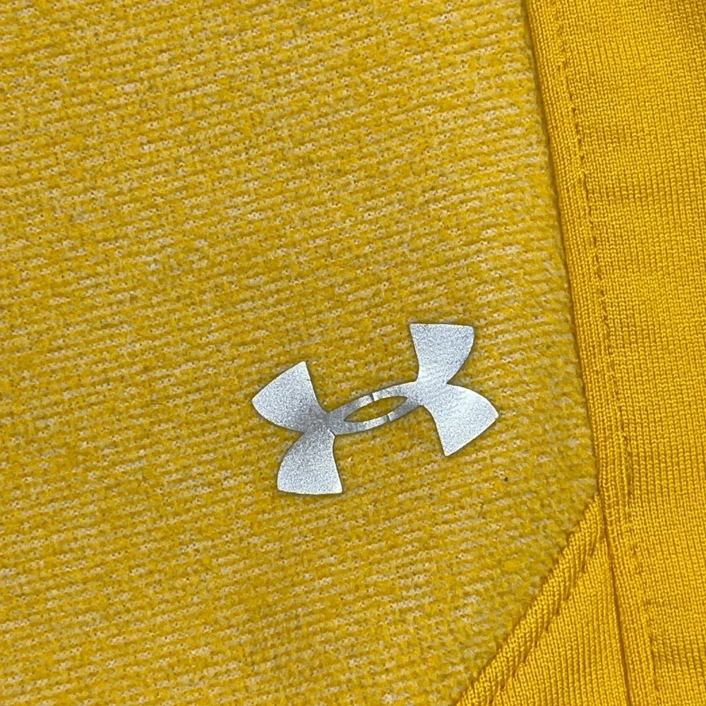 Iowa Hawkeyes Sweater Men XXL 2XL Yellow Pullover Quarter Zip Under Armour *‎